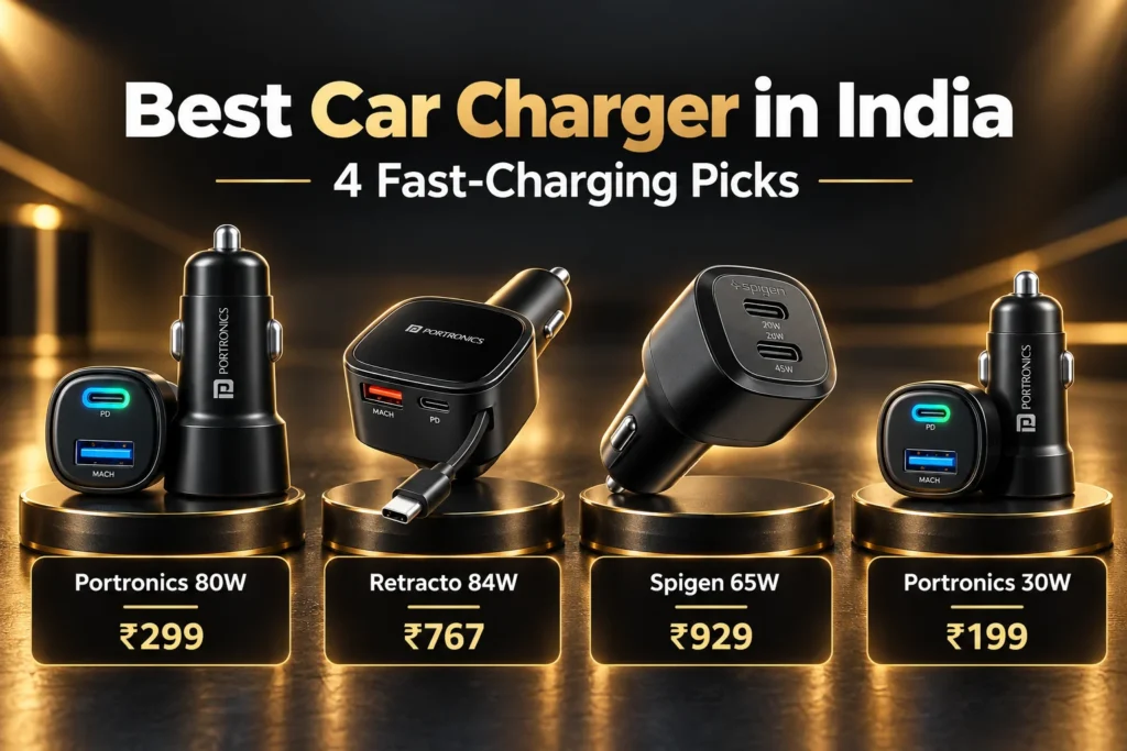 Best Car Charger in India (October 2026): 4 Fast-Charging Picks Best Car Charger in India