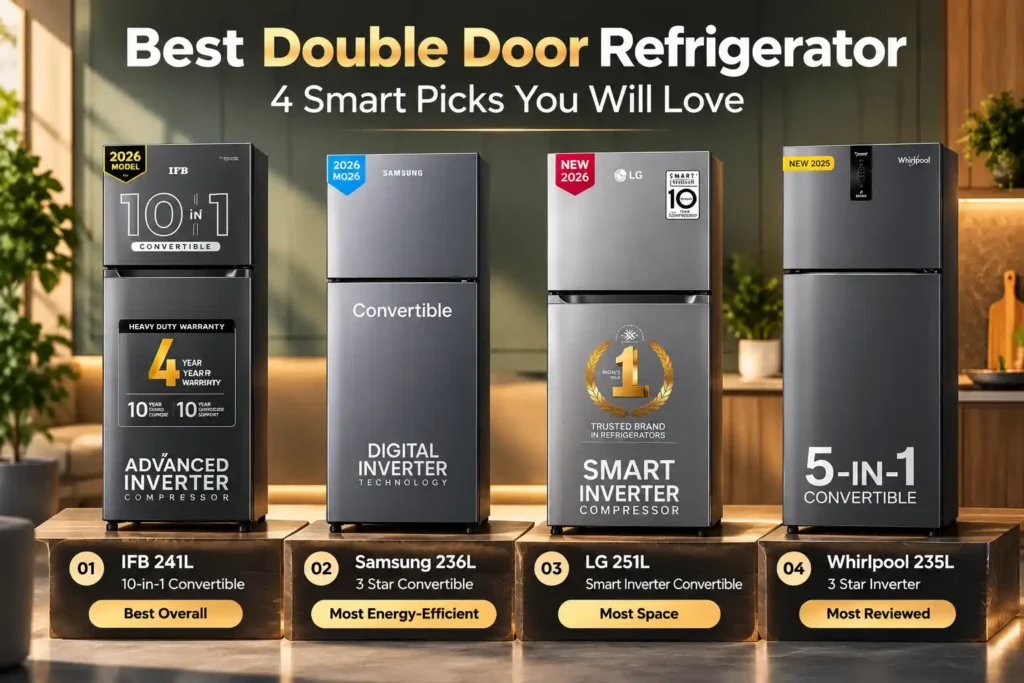 Best Double Door Refrigerator: 4 Smart Picks You Will Love Best Double Door Refrigerator: 4 Smart Picks You Will Love