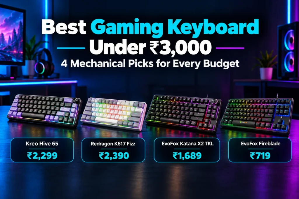 Best Gaming Keyboard Under ₹3,000 in India