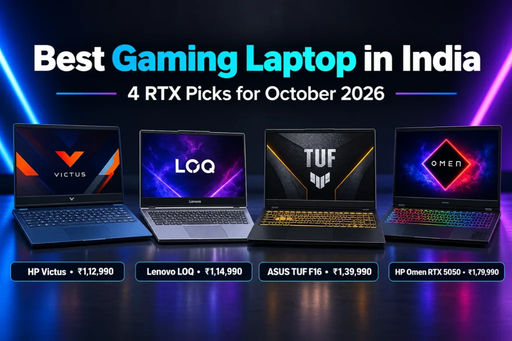 Best Gaming Laptop in India (October 2026): 4 RTX 4050 and RTX 5050 Picks Best Gaming Laptop in India