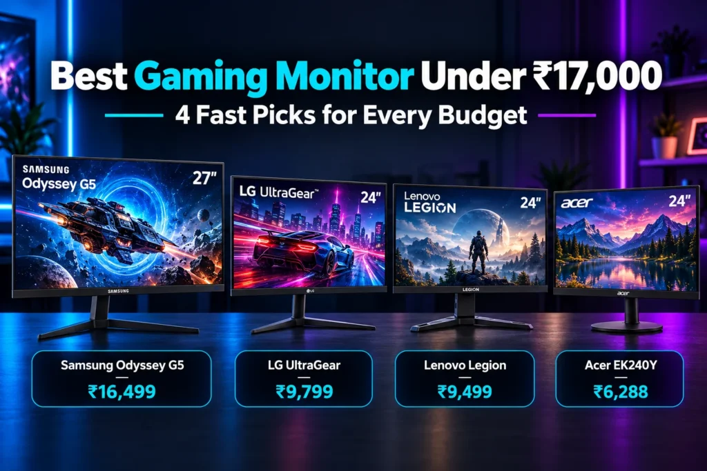 Best Gaming Monitor Under ₹17,000 in India