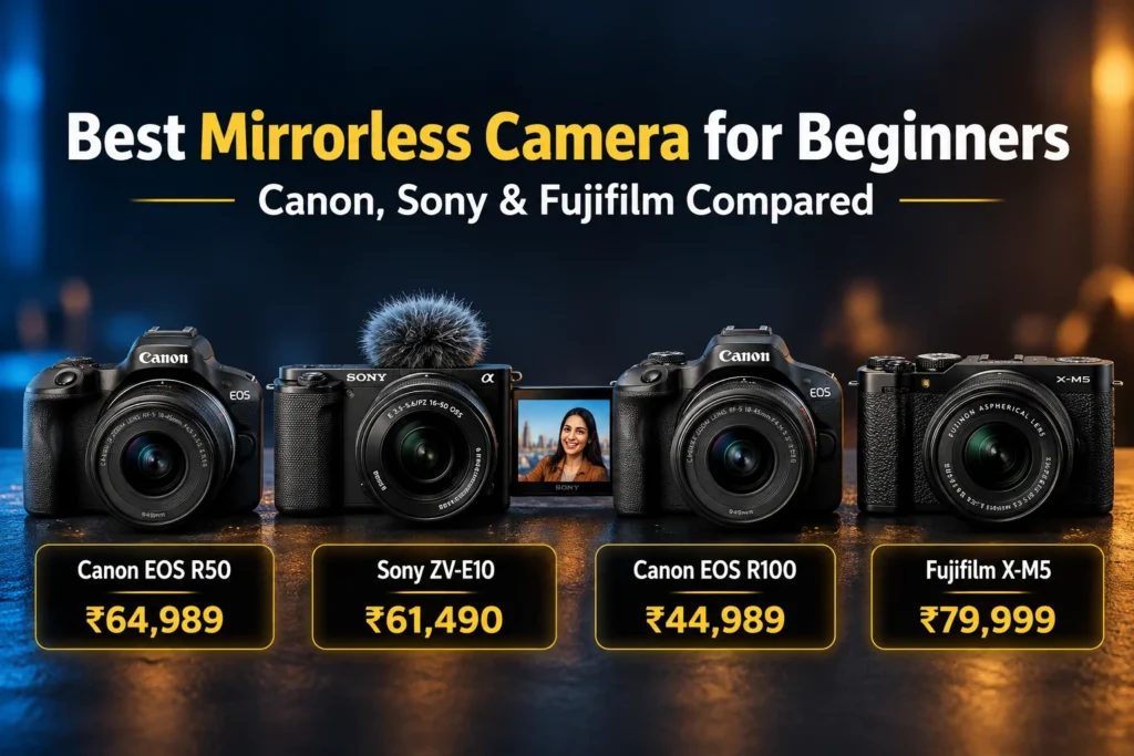 Best Mirrorless Camera for Beginners in India