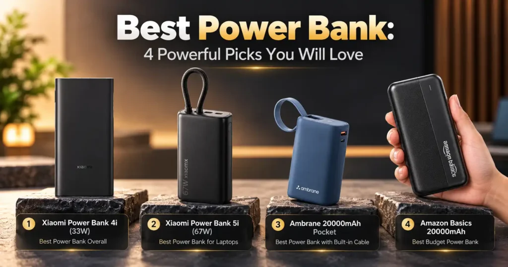 Best Power Bank: 4 Powerful Picks You Will Love