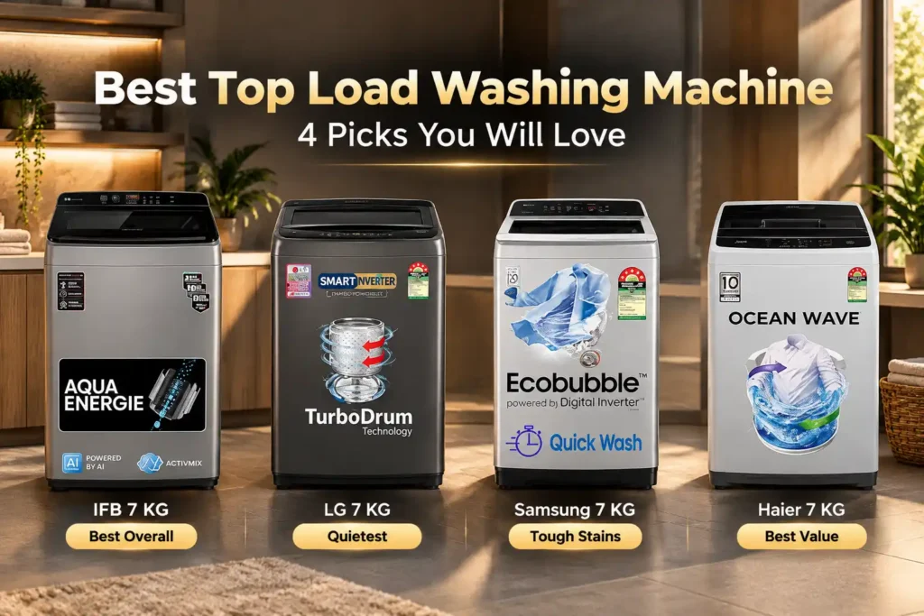 Best Top Load Washing Machine: 4 Picks You Will Love