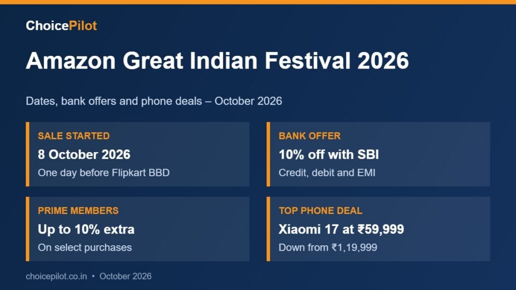 Amazon Great Indian Festival 2026 – key details