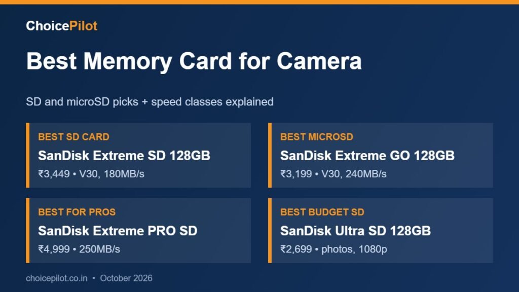 Best memory card for camera – our top picks compared