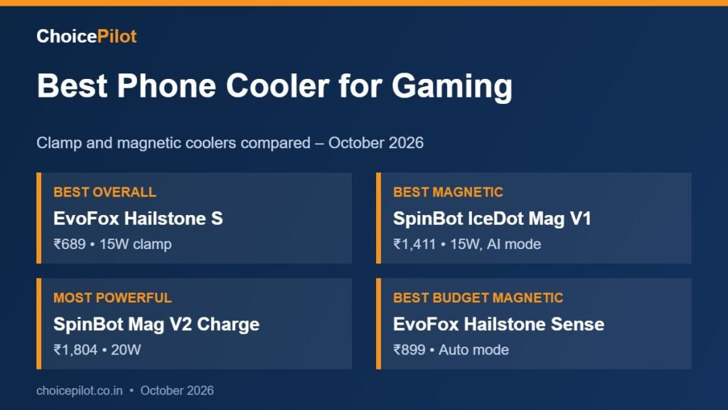 Best phone cooler for gaming – our top picks compared